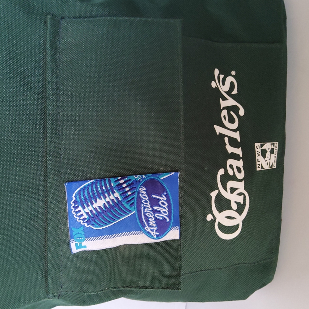 Backpack dark green O,Charley's FOX American Idol abc news Charleston NWOT. - Picture 3 of 12